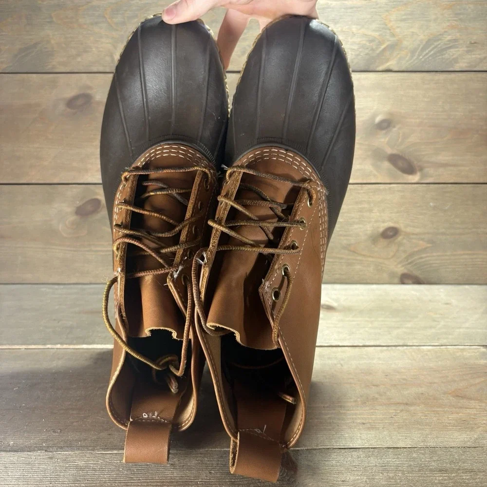 ll bean duck boots mens size 11 shoes brown hunting winter waterproof boots